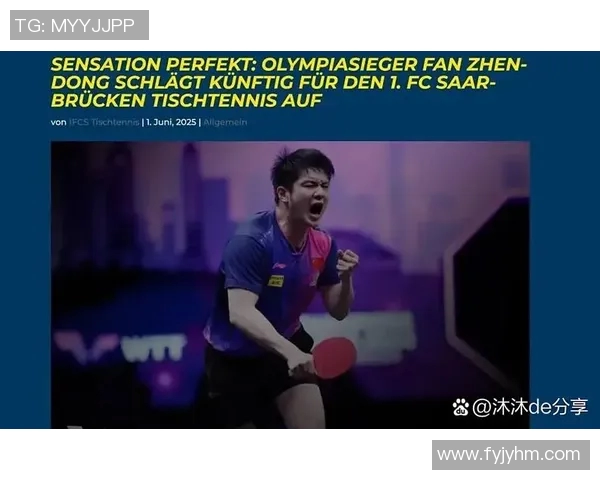 樊振东加盟德甲引发WTT规则变革与俱乐部商业竞争新局面